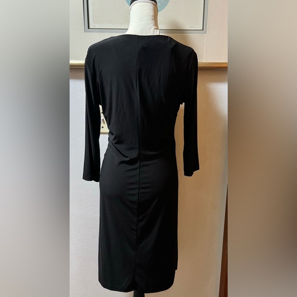 Metaphor Dresses | Methaphor Black Faux Wrap - Picture 3 of 11